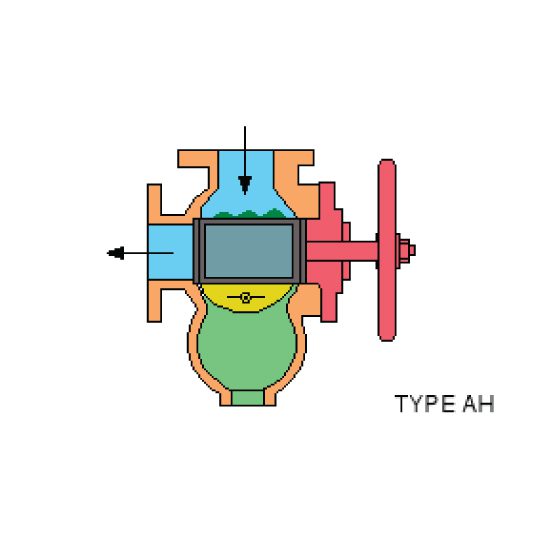Hellan Fluid Systems Manual Strainers Type AH Illustration